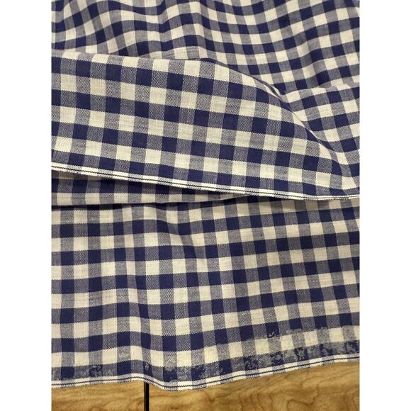 Red White & Blue Gingham Tiered Maxi Skirt Handmade Lace Prairie Cottagecore - Picture 5 of 9